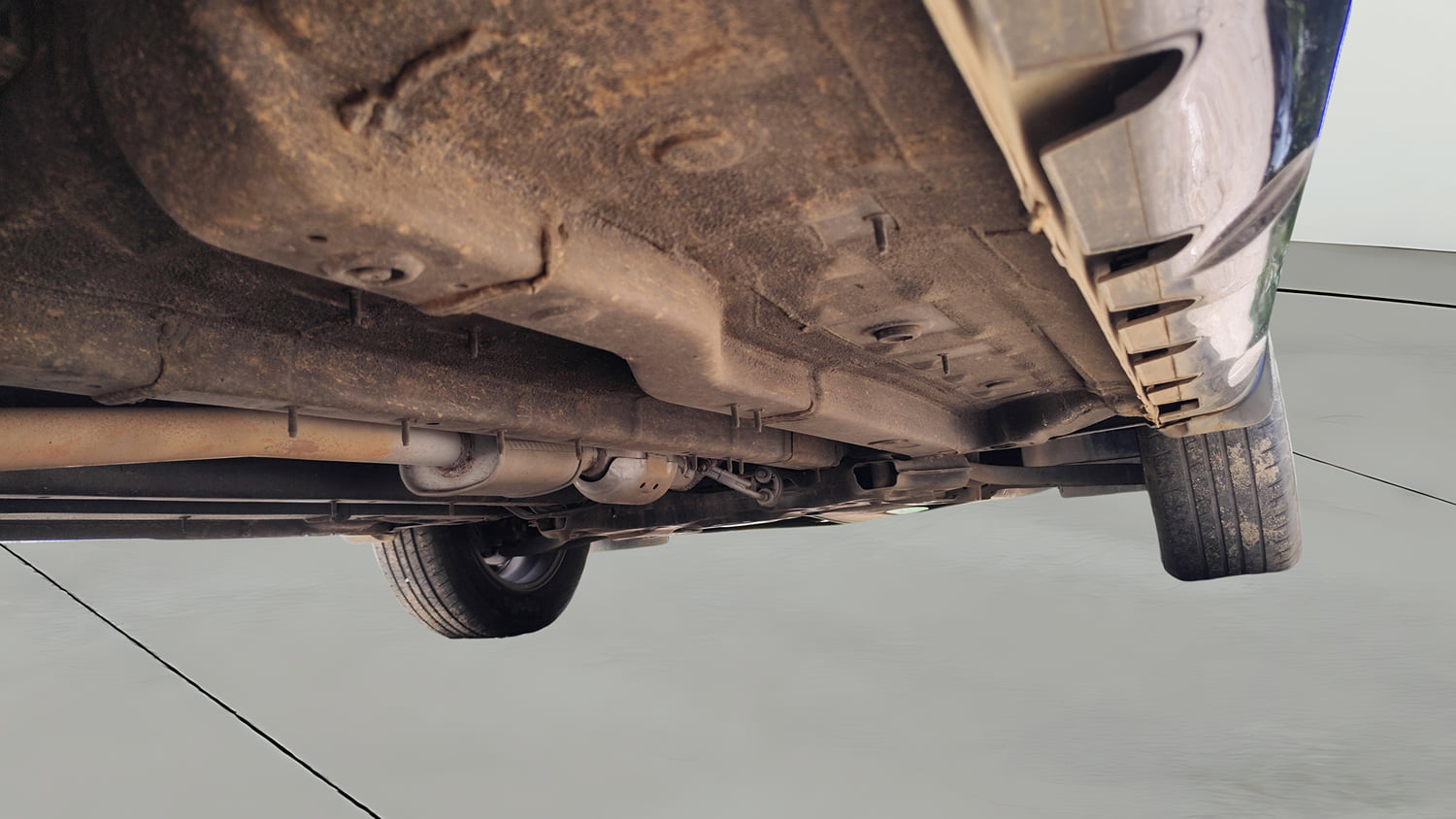 Used 2023 Hyundai Creta S Plus 1.5 Petrol Knight Petrol Manual extra REAR RIGHT UNDERBODY VIEW
