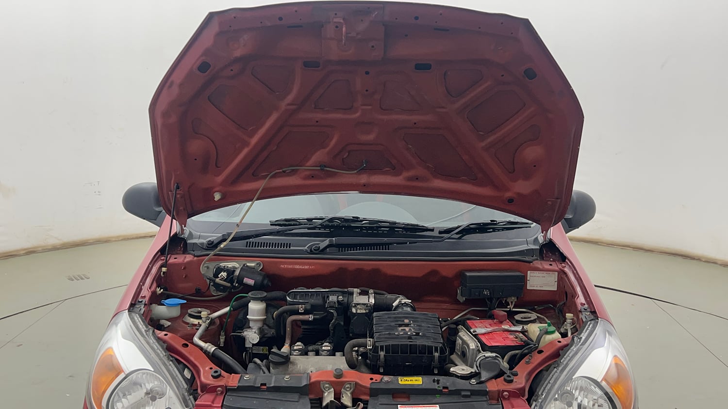 Used 2017 Maruti Suzuki Alto 800 LXi Petrol Manual engine ENGINE & BONNET OPEN FRONT VIEW
