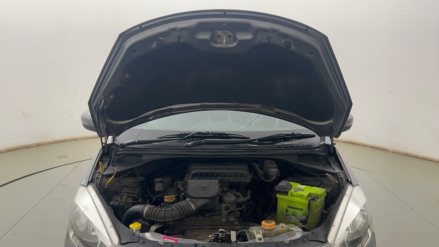 Used 2020 Tata Tigor Revotron XZ Petrol Manual engine ENGINE & BONNET OPEN FRONT VIEW