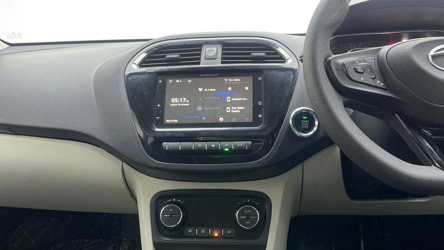 Used 2022 Tata Tigor XZ Plus CNG Cng Manual interior MUSIC SYSTEM & AC CONTROL VIEW