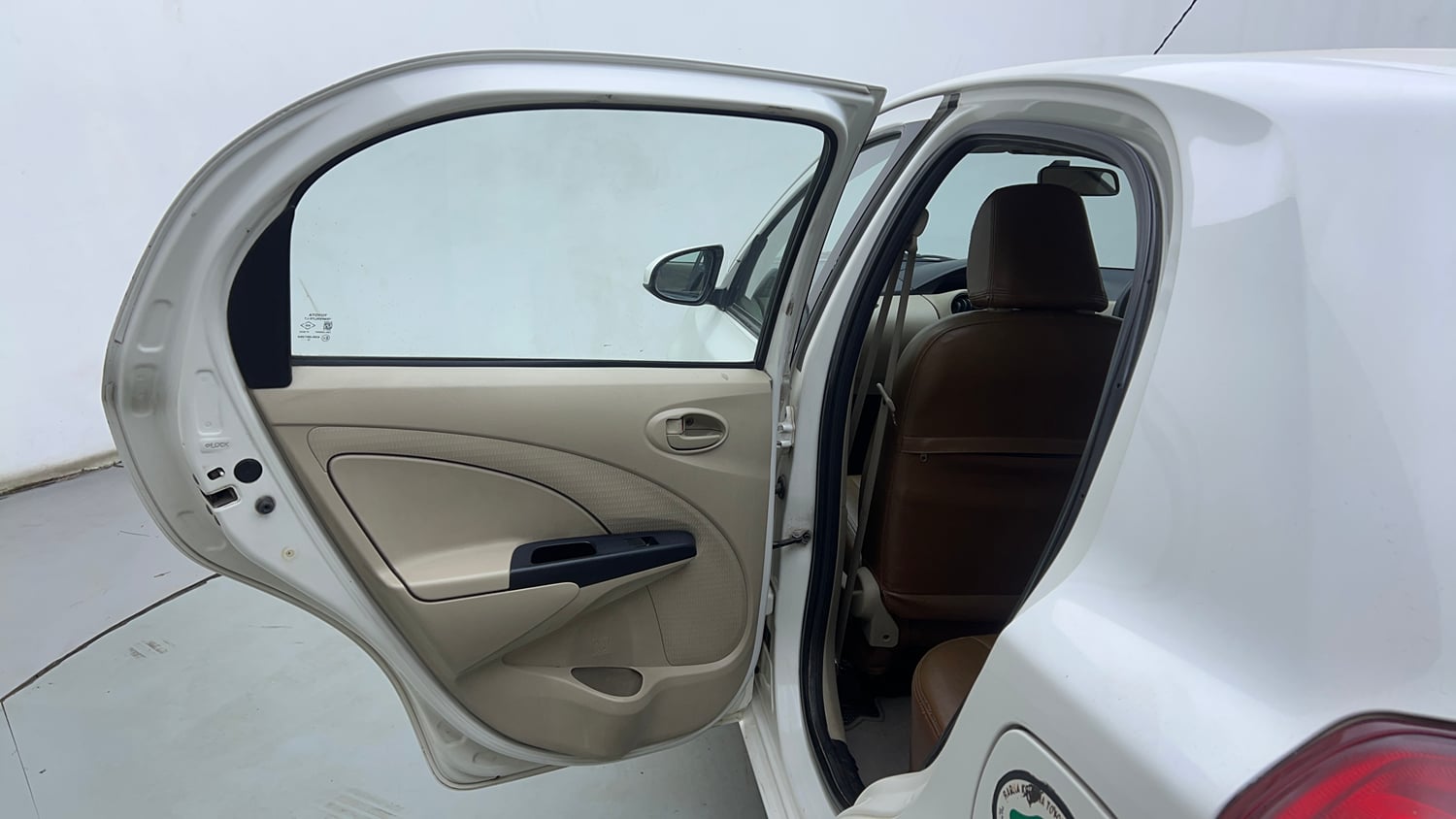 Used 2017 Toyota Etios Liva GXD Diesel Manual interior LEFT REAR DOOR OPEN VIEW