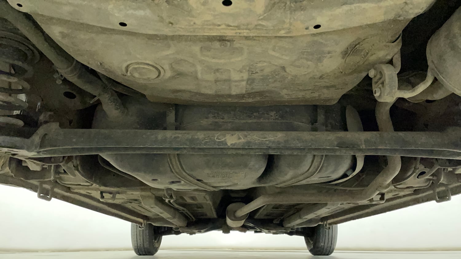 Used 2014 Maruti Suzuki Celerio VXi AMT Petrol Automatic extra REAR UNDERBODY VIEW (TAKEN FROM REAR)
