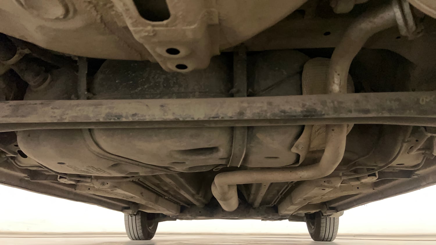 Used 2012 Maruti Suzuki Swift VXi Petrol Manual extra REAR UNDERBODY VIEW (TAKEN FROM REAR)