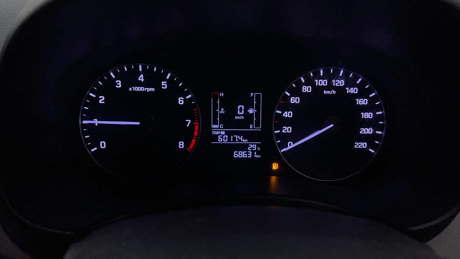 Used 2019 Hyundai Creta SX 1.6 Petrol Petrol Manual interior CLUSTERMETER VIEW
