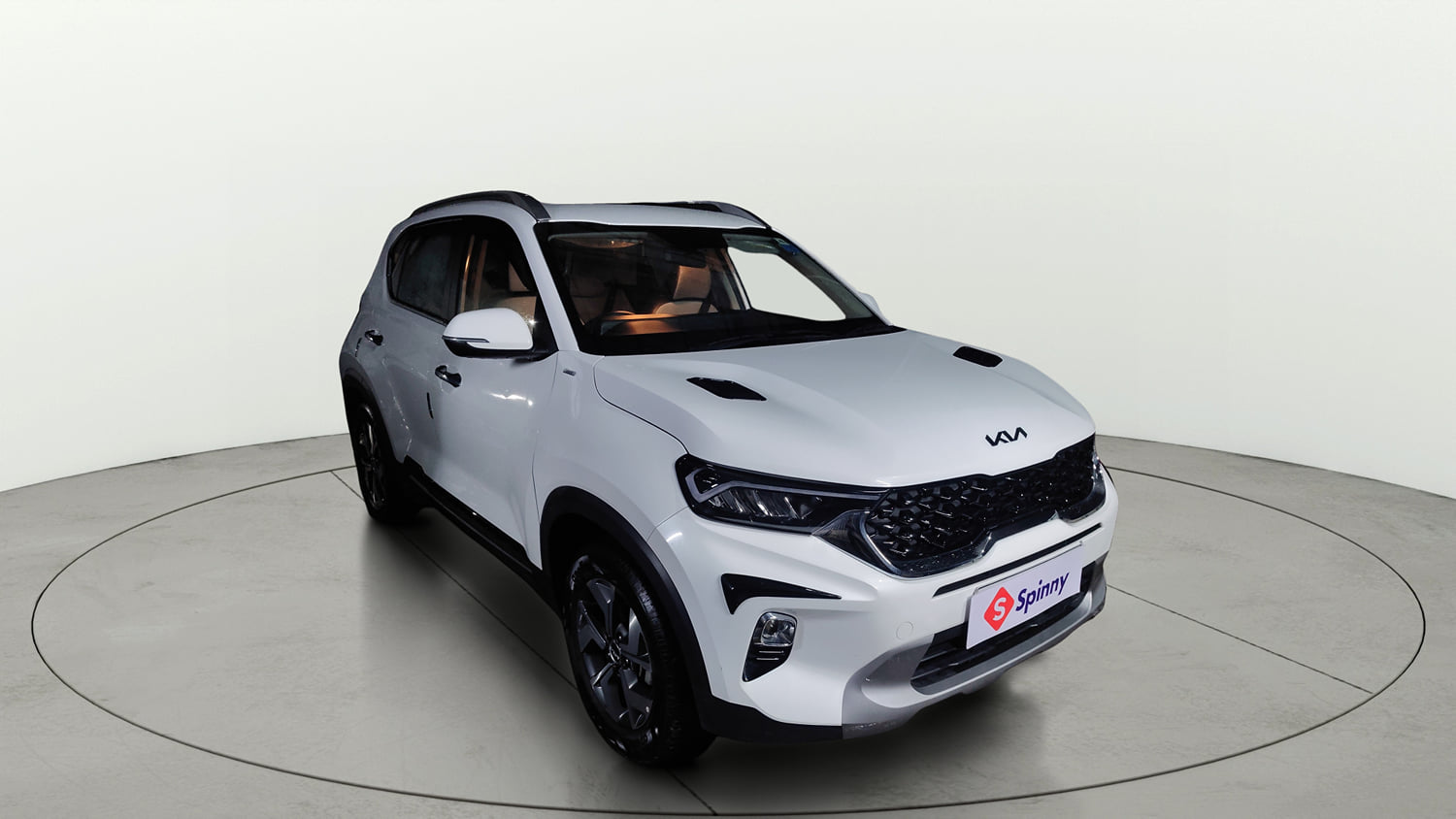 Used 2023 Kia Sonet HTX 1.0 iMT Petrol Manual exterior RIGHT FRONT CORNER VIEW