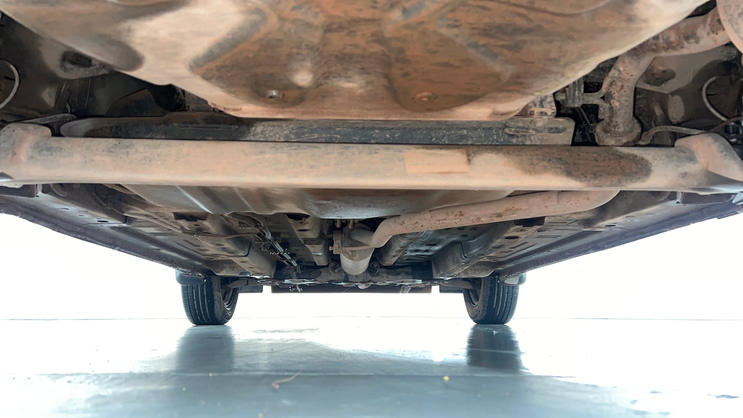 Used 2023 Tata Punch Pure MT Petrol Manual extra REAR UNDERBODY VIEW (TAKEN FROM REAR)