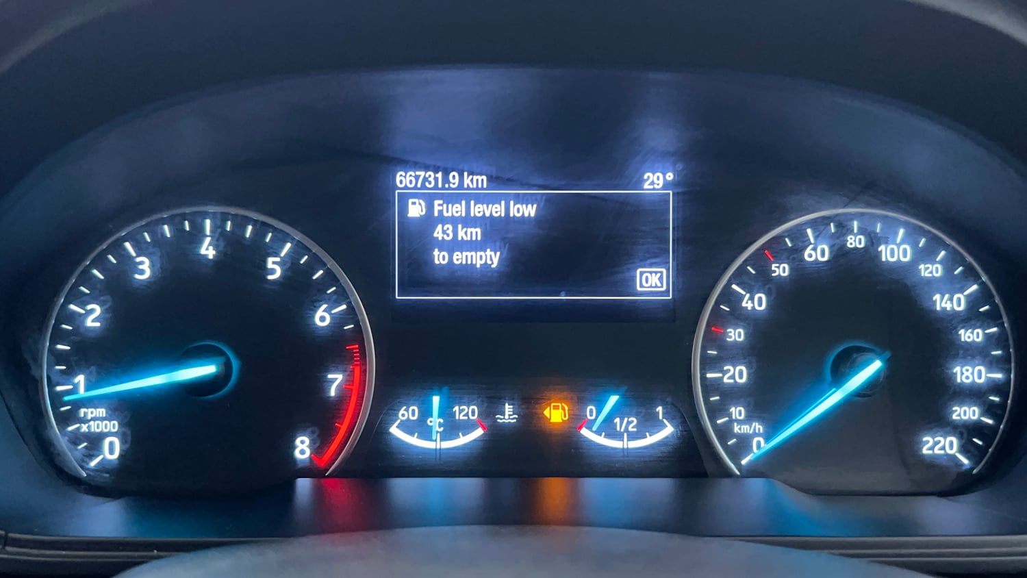 Used 2021 Ford EcoSport S MT 1.5 Ti-VCT Petrol Manual interior CLUSTERMETER VIEW