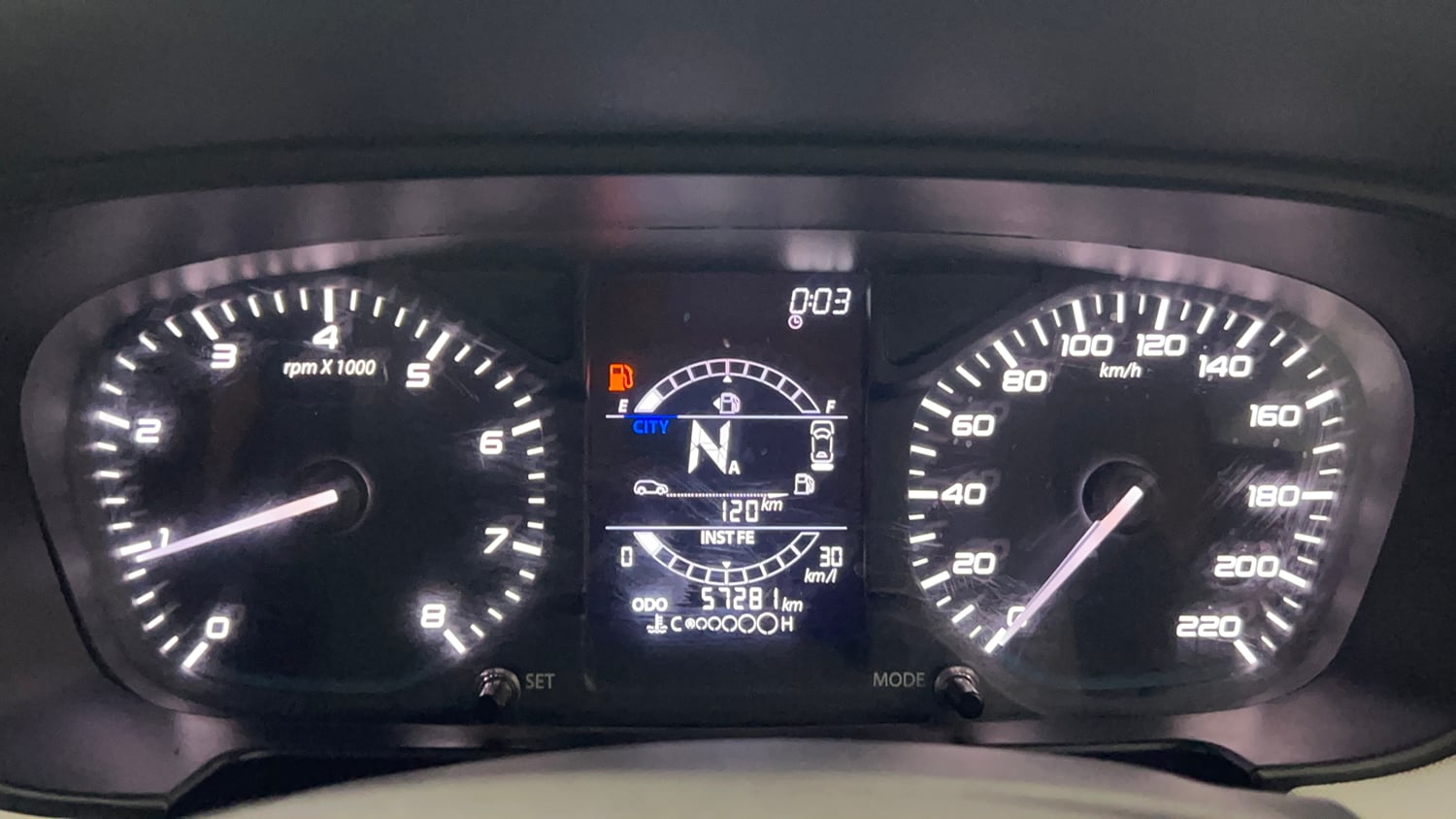 Used 2022 Tata Punch Accomplished AMT Petrol Automatic interior CLUSTERMETER VIEW