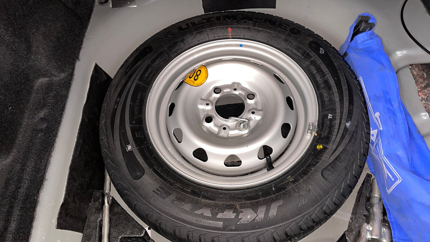 Used 2022 Tata Tigor XZA Plus Petrol Automatic tyres SPARE TYRE VIEW