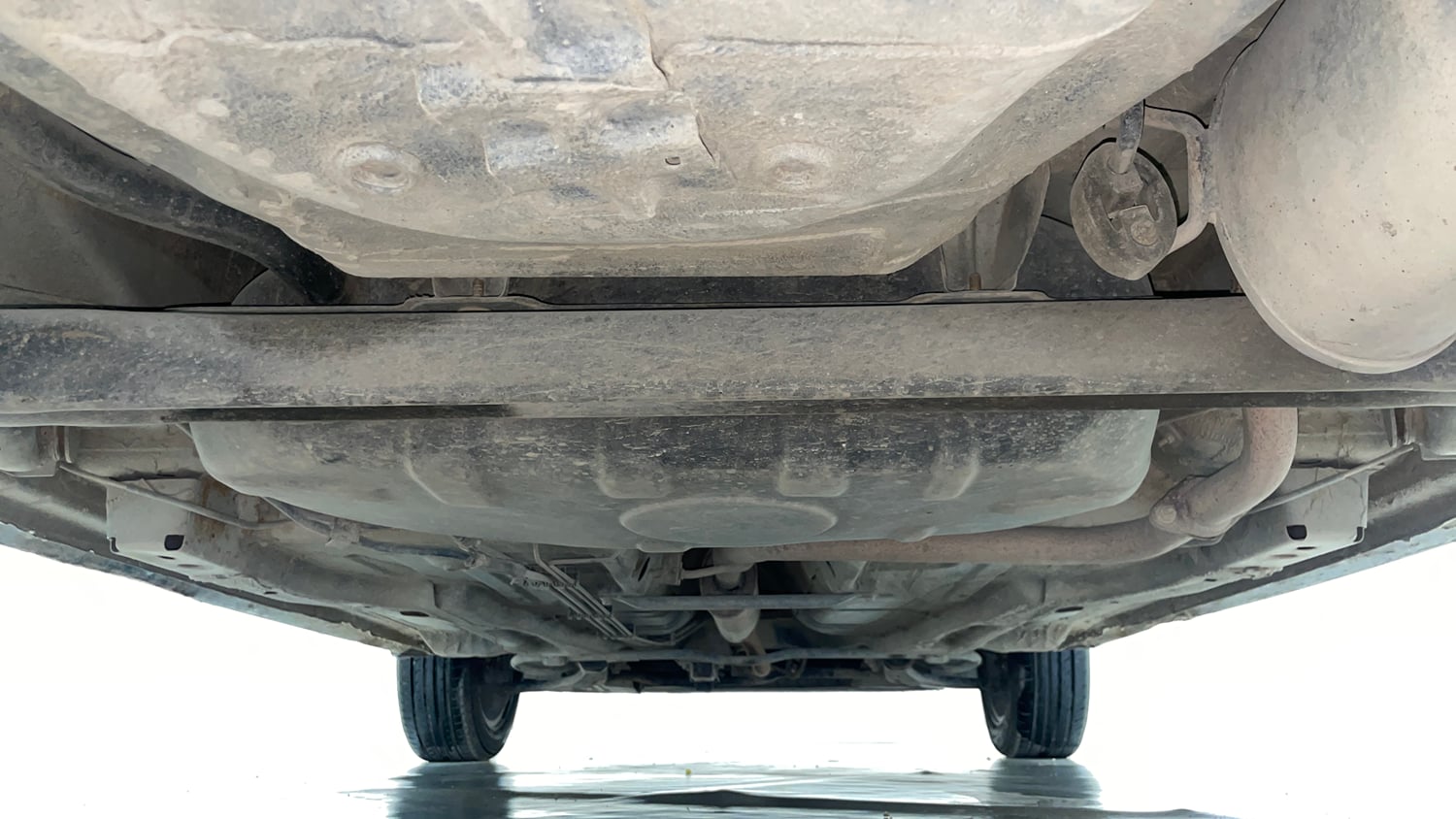 Used 2021 Tata Tiago XZ Plus Petrol Manual extra REAR UNDERBODY VIEW (TAKEN FROM REAR)