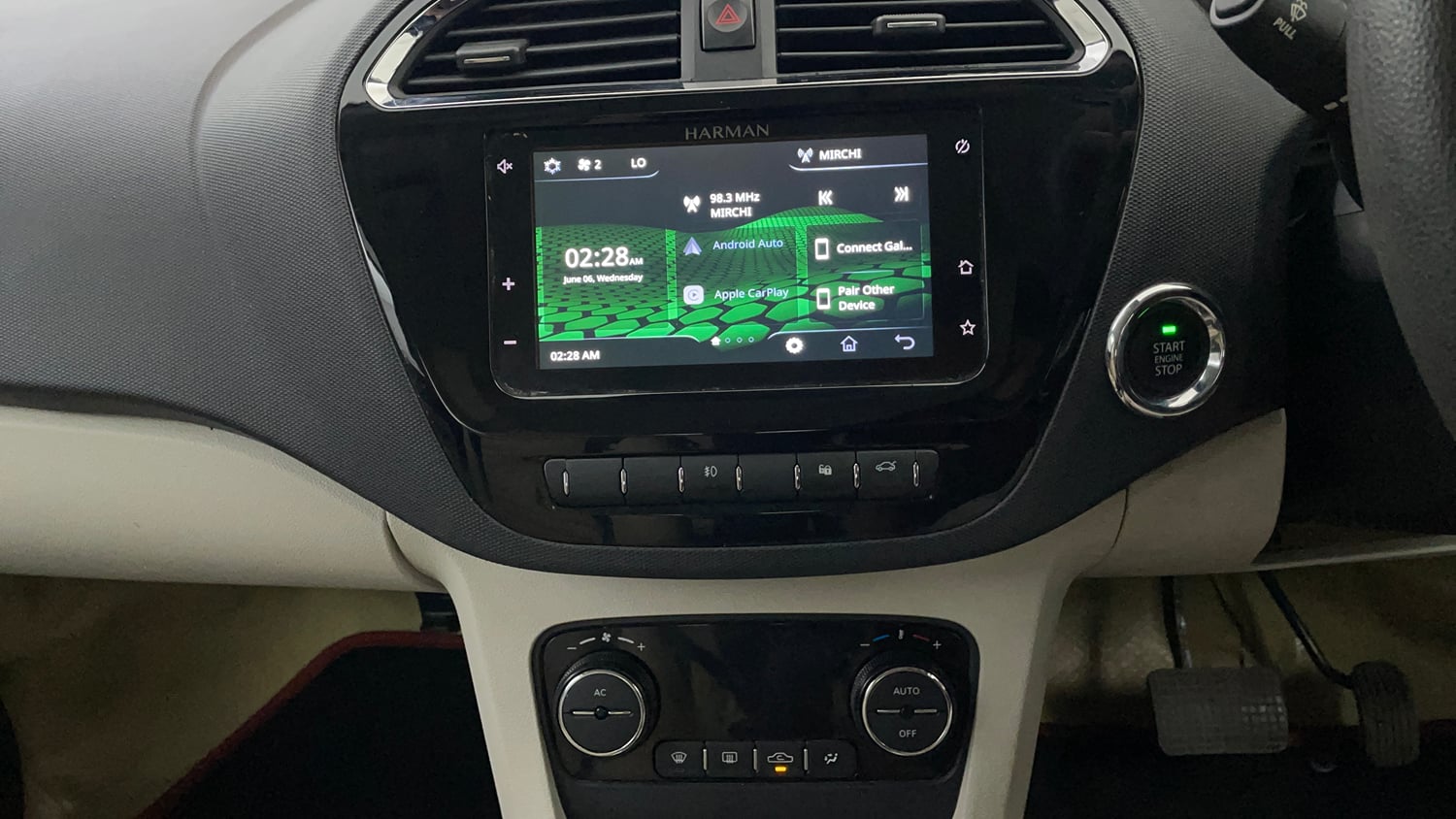 Used 2022 Tata Tigor XZA Plus Petrol Automatic interior MUSIC SYSTEM & AC CONTROL VIEW