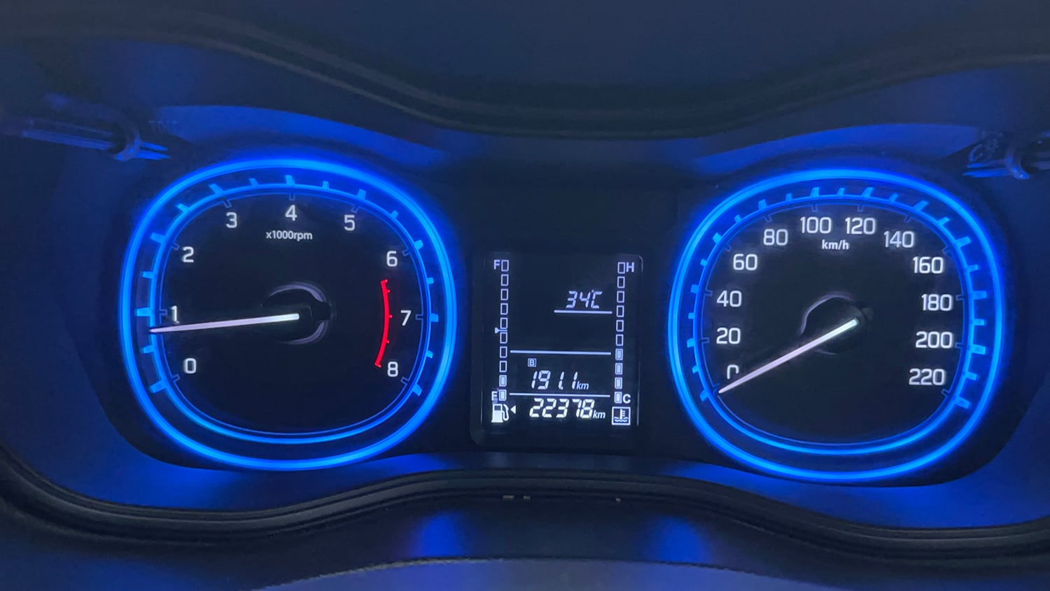 Used 2022 Toyota Urban Cruiser Premium Grade MT Petrol Manual interior CLUSTERMETER VIEW