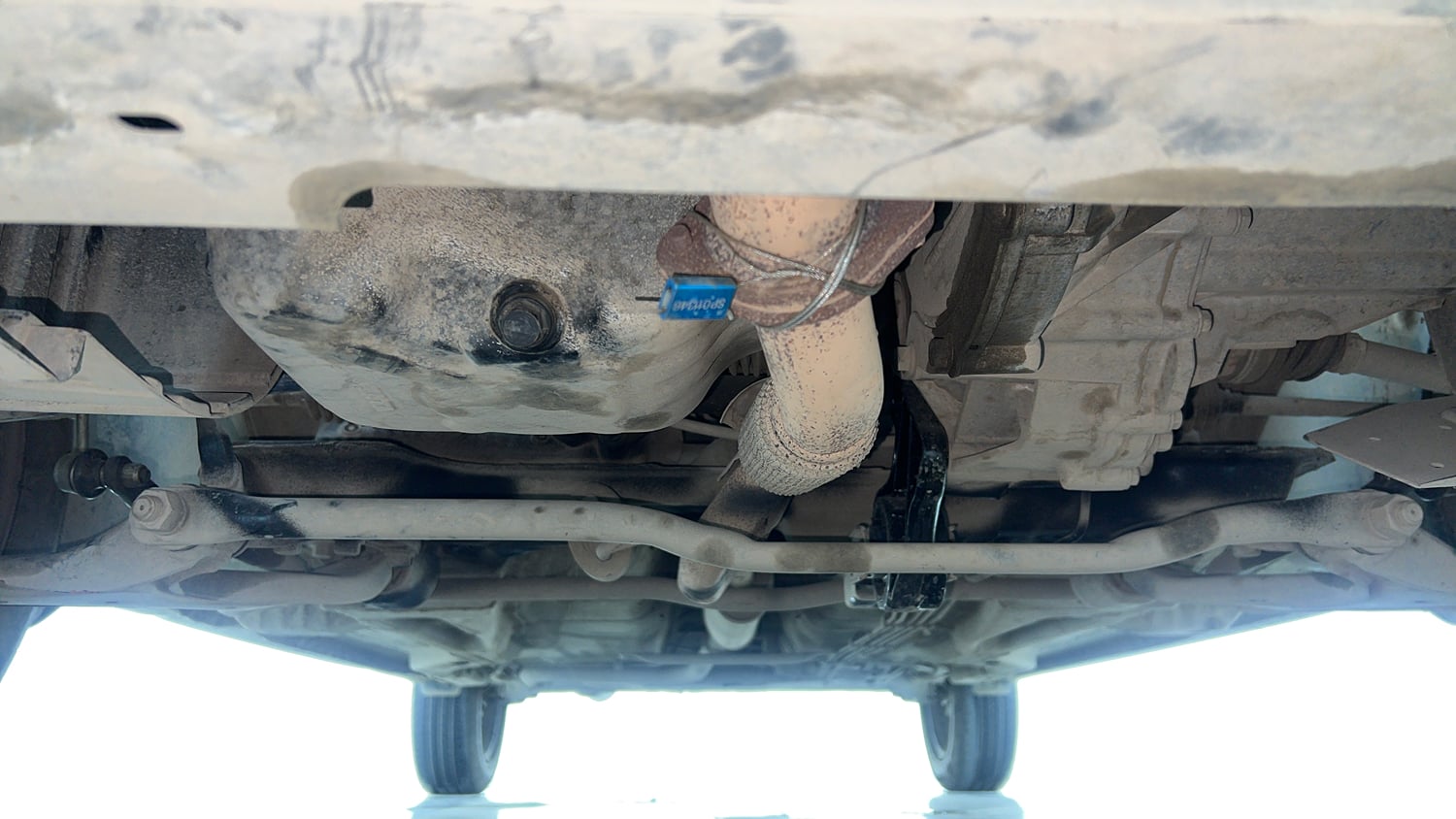 Used 2022 Tata Tigor XZ Plus CNG Cng Manual extra FRONT LEFT UNDERBODY VIEW