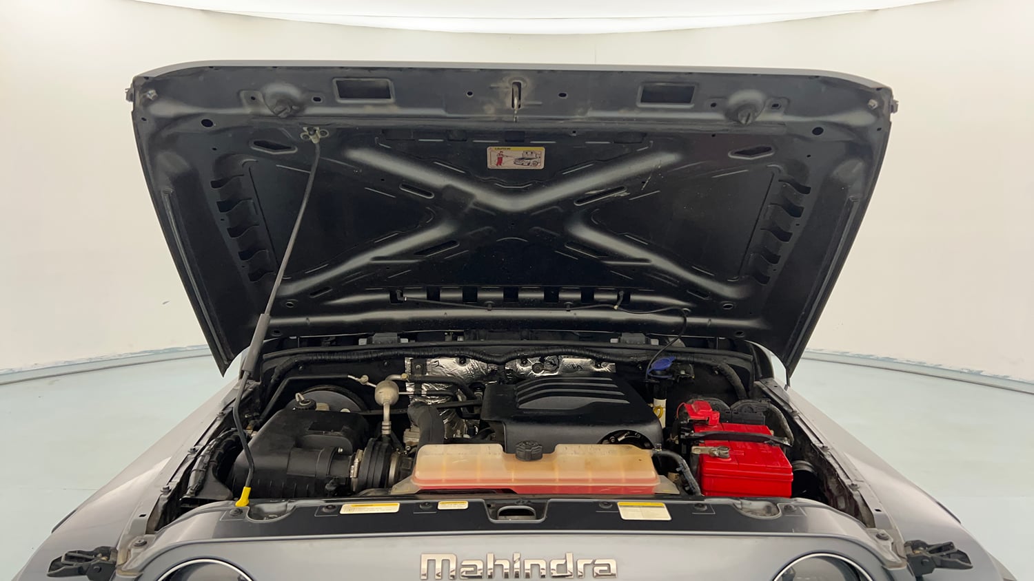 Used 2021 mahindra Thar LX Hard Top Petrol AT 4WD Petrol Automatic engine ENGINE & BONNET OPEN FRONT VIEW
