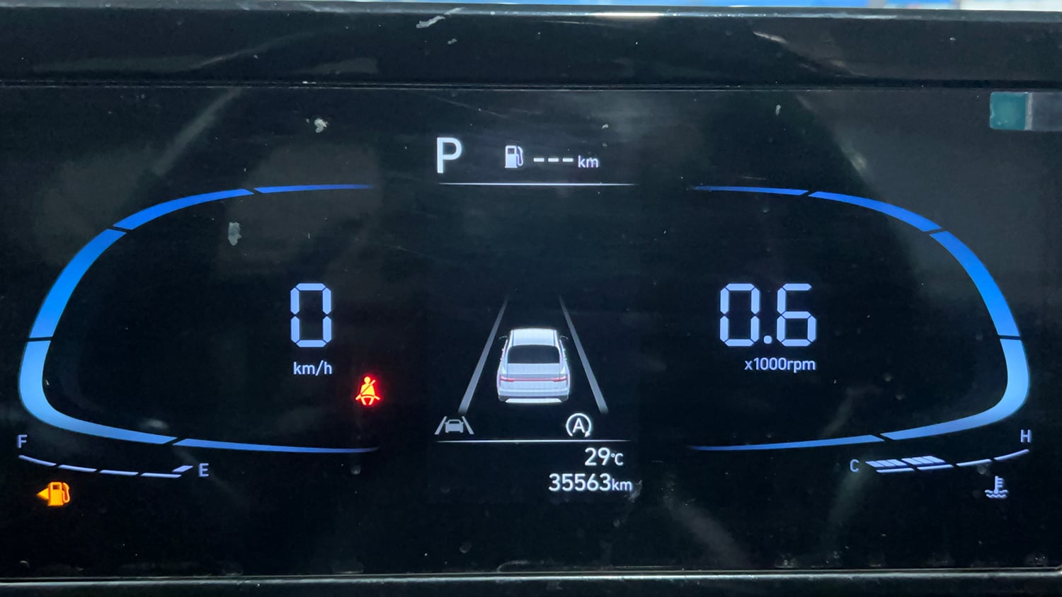 Used 2023 Hyundai Verna SX (O) 1.5 Turbo Petrol DCT Petrol Automatic interior CLUSTERMETER VIEW