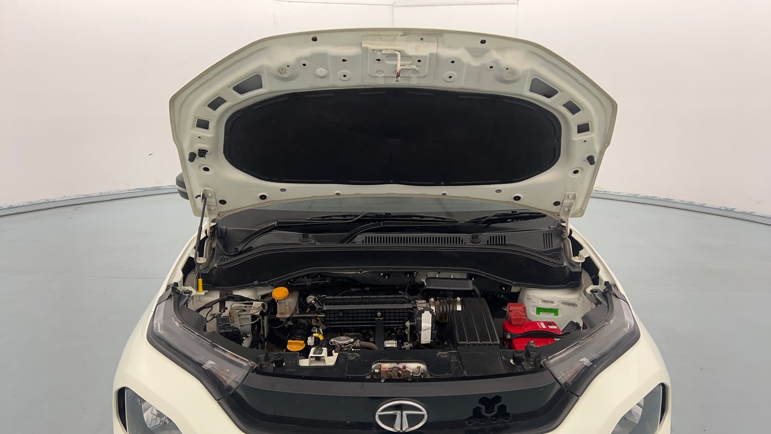Used 2023 Tata Punch Pure MT Petrol Manual engine ENGINE & BONNET OPEN FRONT VIEW