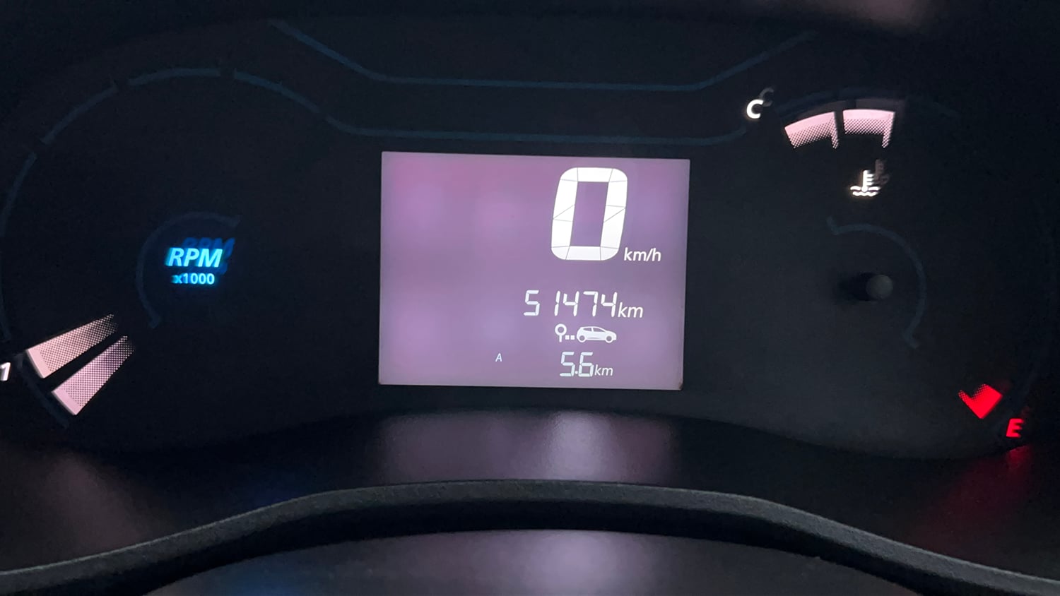 Used 2022 Renault Kwid RXT 1.0 (O) Petrol Manual interior CLUSTERMETER VIEW