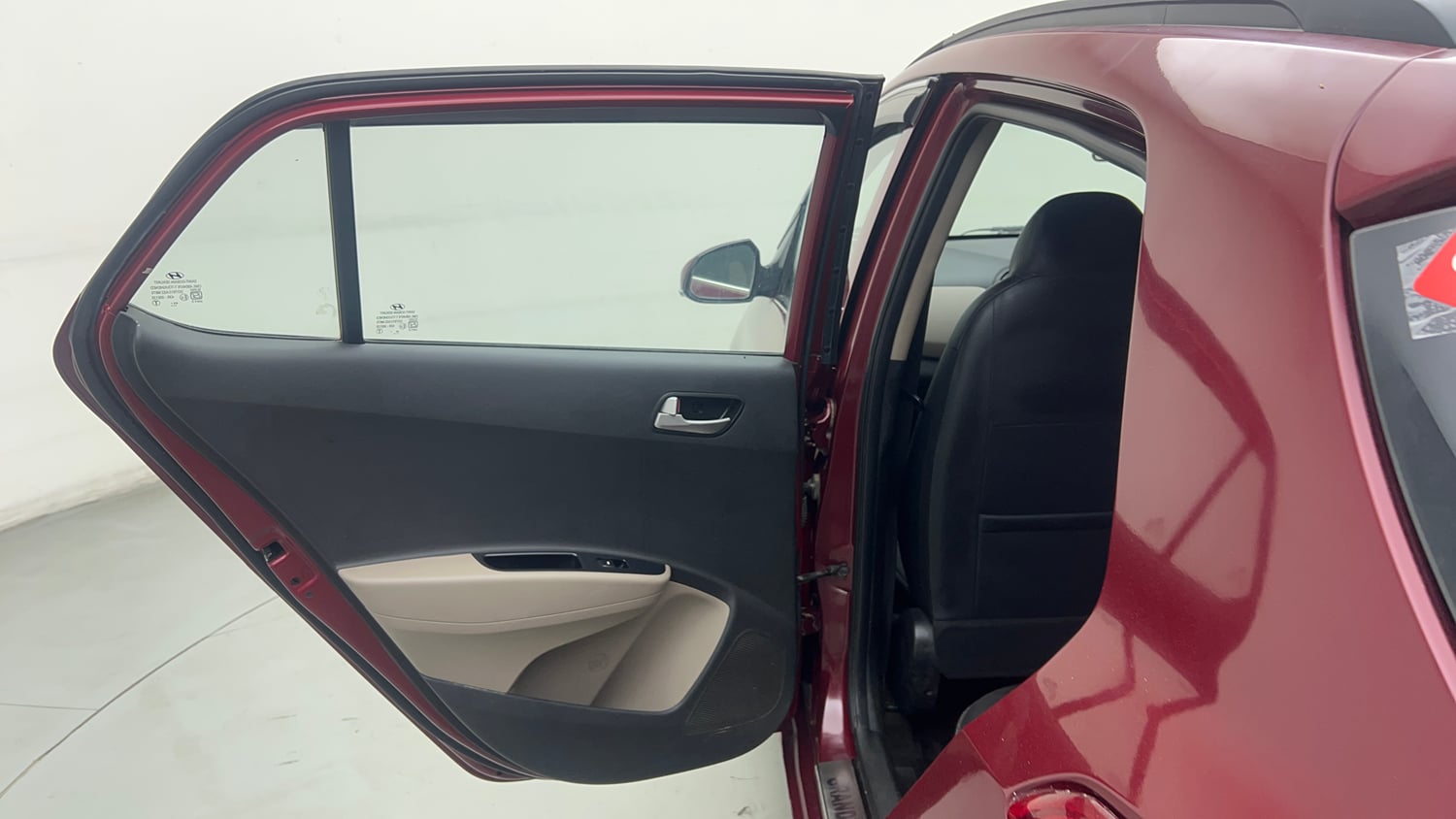 Used 2015 Hyundai Grand i10 Sportz 1.2 Kappa VTVT Petrol Manual interior LEFT REAR DOOR OPEN VIEW