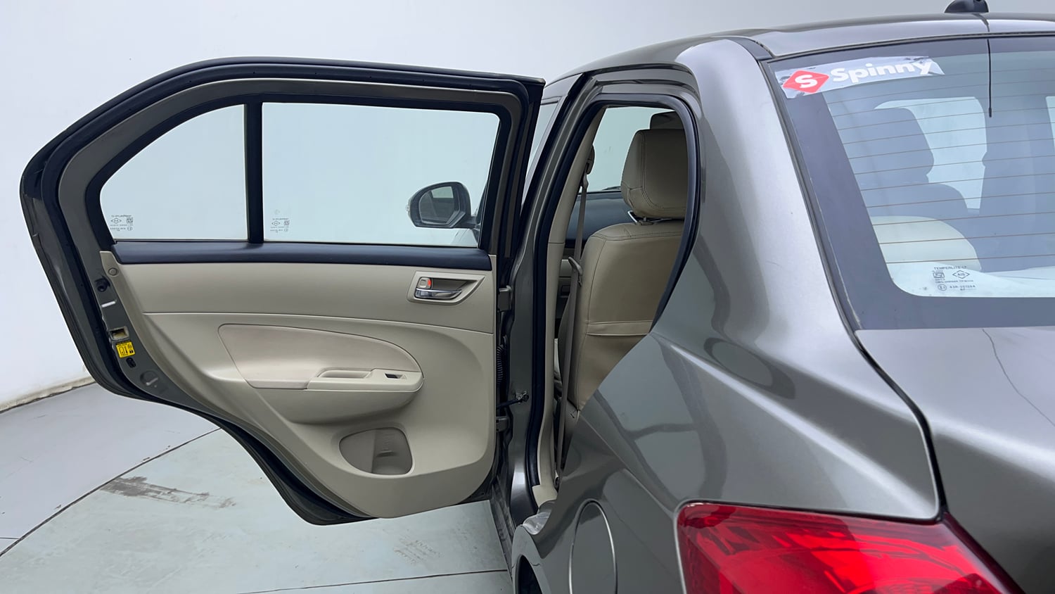 Used 2015 Maruti Suzuki Swift Dzire ZXI Petrol Manual interior LEFT REAR DOOR OPEN VIEW