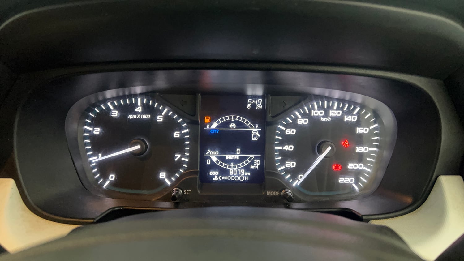 Used 2023 Tata Punch Pure MT Petrol Manual interior CLUSTERMETER VIEW