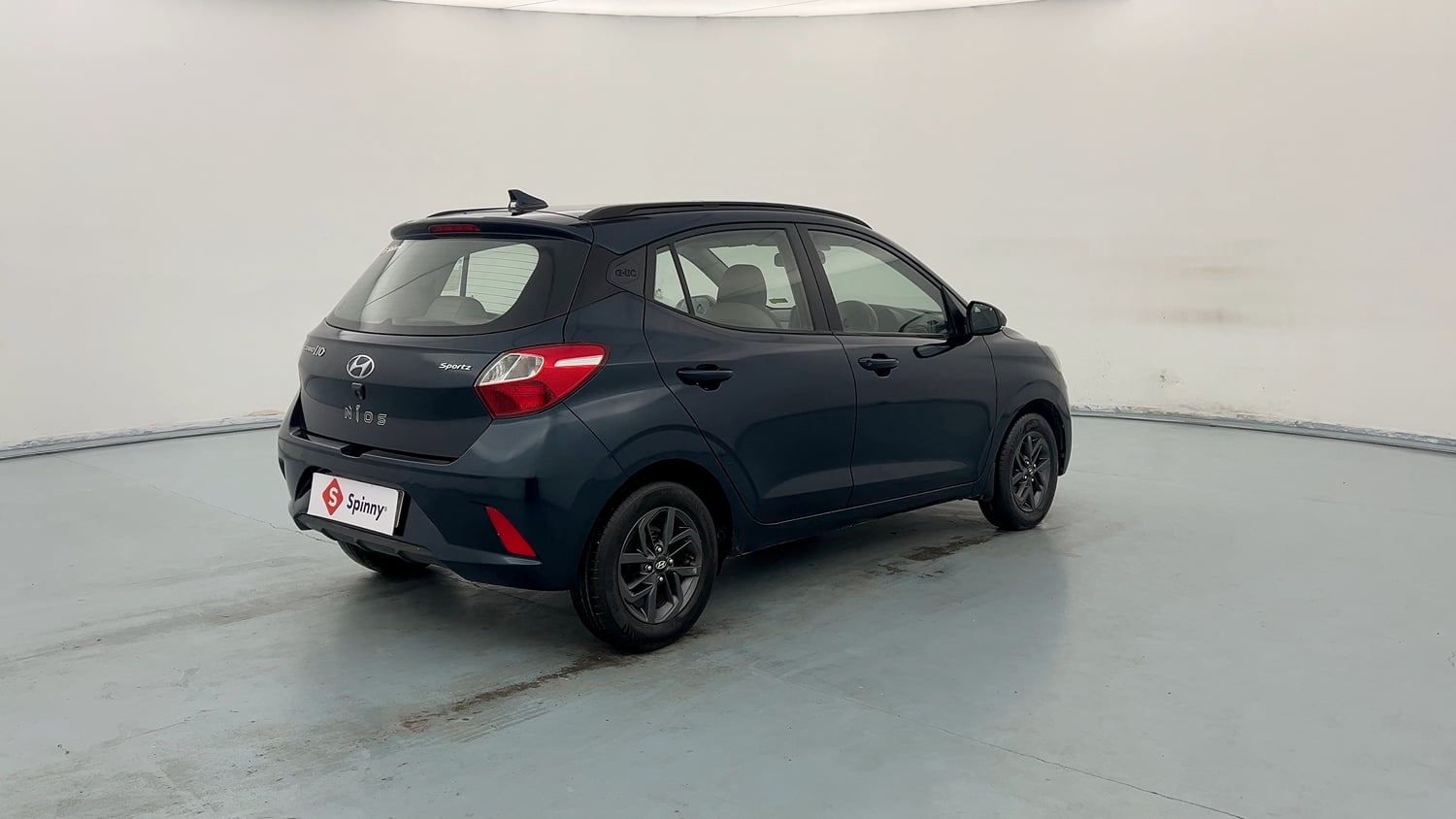 Used 2021 Hyundai Grand i10 Nios Sportz 1.2 Kappa VTVT Petrol Manual exterior RIGHT REAR CORNER VIEW