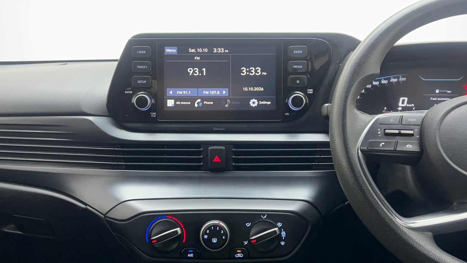 Used 2021 Hyundai i20 Sportz 1.2 MT Petrol Manual interior MUSIC SYSTEM & AC CONTROL VIEW