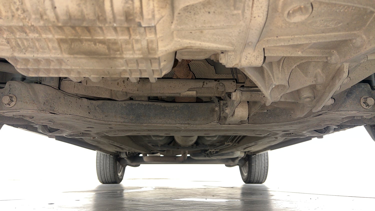 Used 2017 Ford EcoSport Titanium 1.5L Ti-VCT AT Petrol Automatic extra FRONT LEFT UNDERBODY VIEW