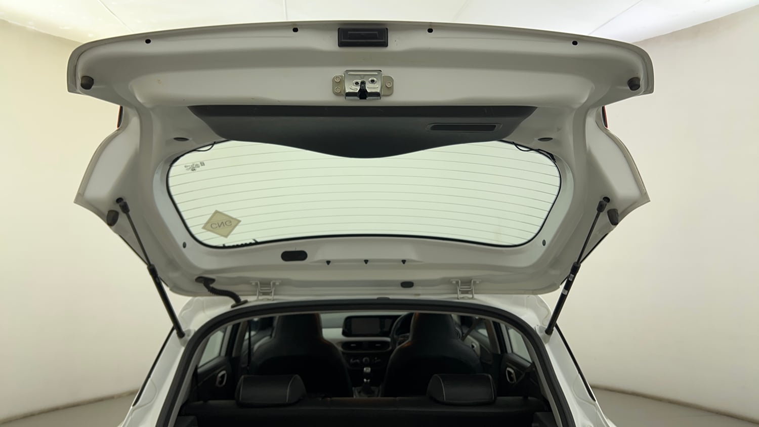 Used 2024 Hyundai Grand i10 Nios Sportz 1.2 Hy-CNG Duo Cng Manual interior DICKY DOOR OPEN VIEW