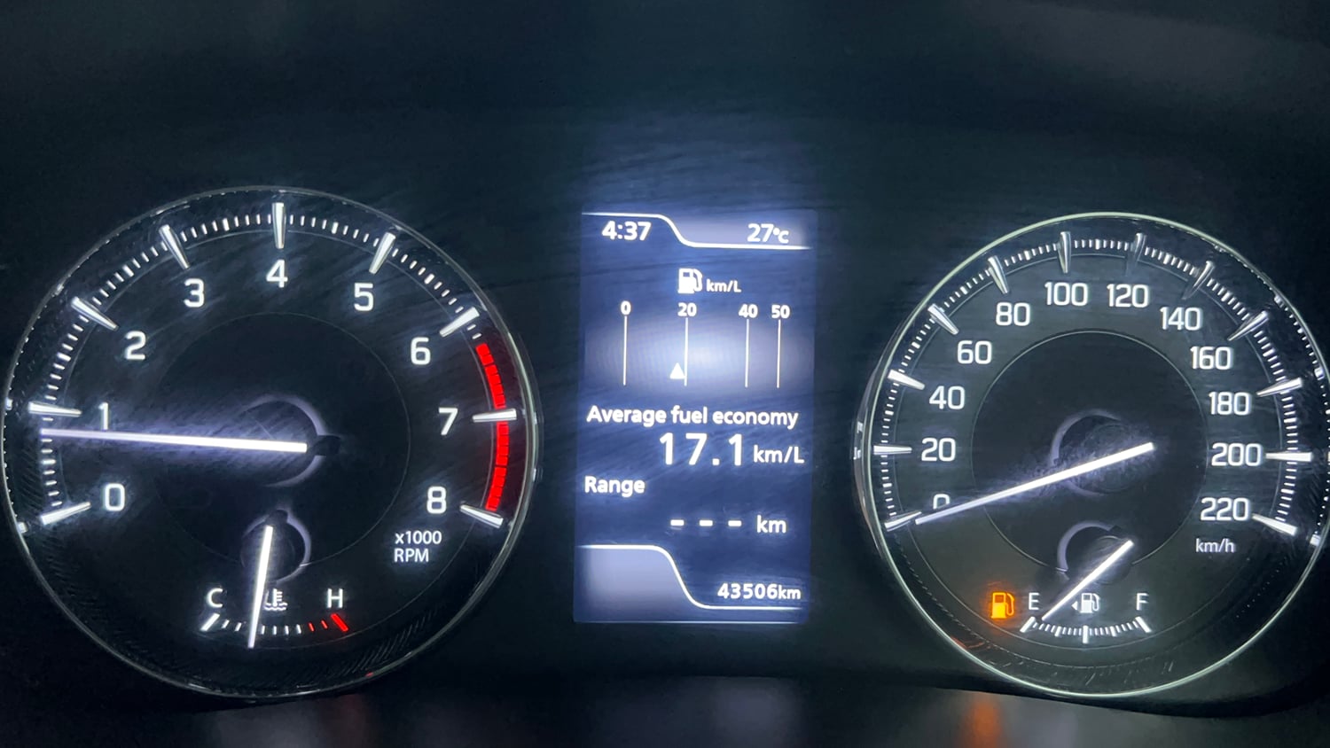Used 2023 Toyota Glanza V Petrol Manual interior CLUSTERMETER VIEW