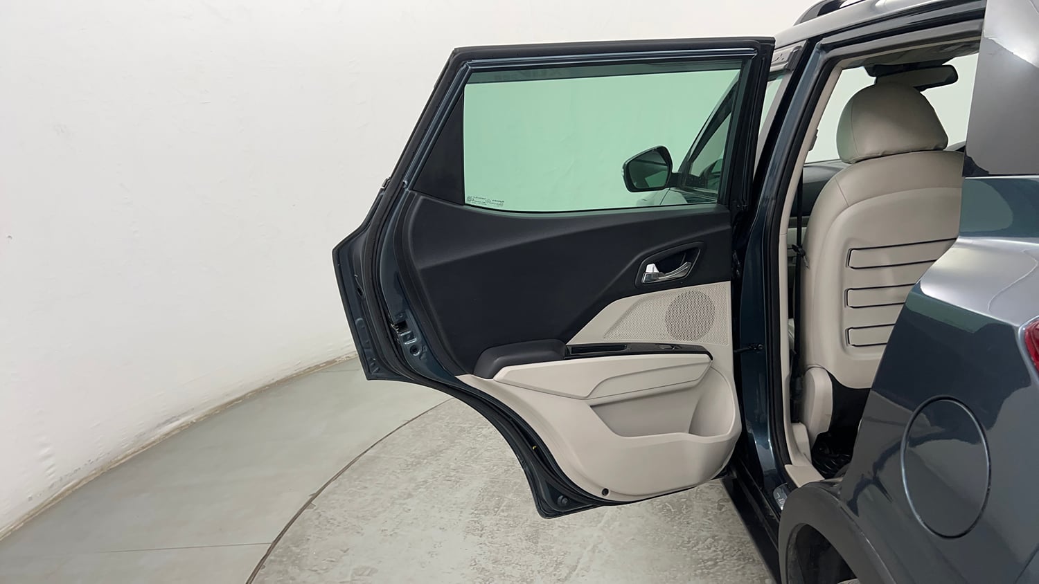 Used 2023 Mahindra XUV 300 W8 (O) 1.2 Petrol AMT Petrol Automatic interior LEFT REAR DOOR OPEN VIEW