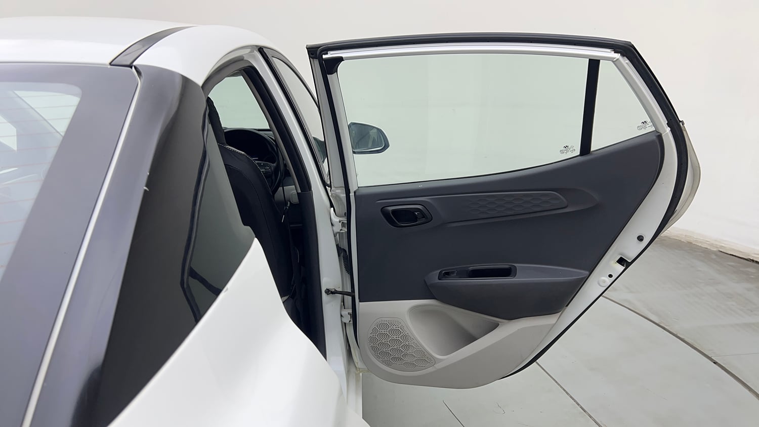 Used 2023 Hyundai Aura S 1.2 Petrol Petrol Manual interior RIGHT REAR DOOR OPEN VIEW