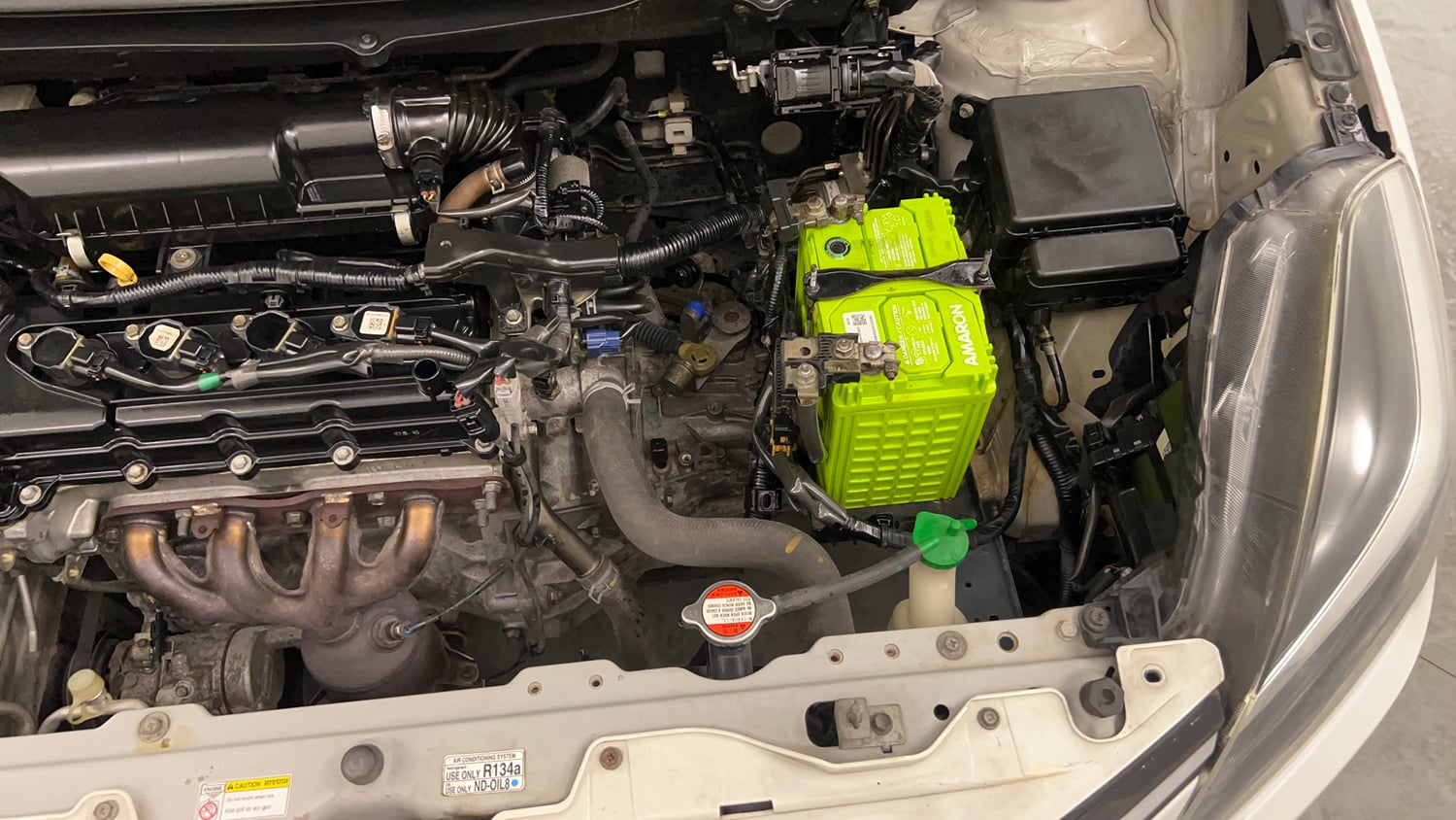 Used 2016 Maruti Suzuki Baleno Alpha 1.2 Petrol Manual engine ENGINE LEFT SIDE VIEW