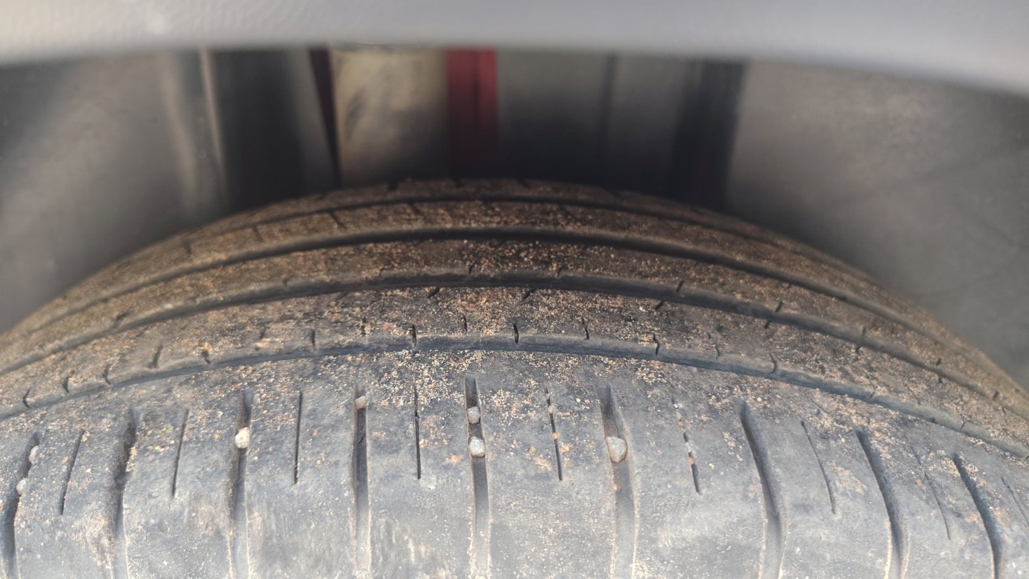 Used 2022 Skoda Kushaq Active 1.0 TSI MT Petrol Manual tyres RIGHT REAR TYRE TREAD VIEW