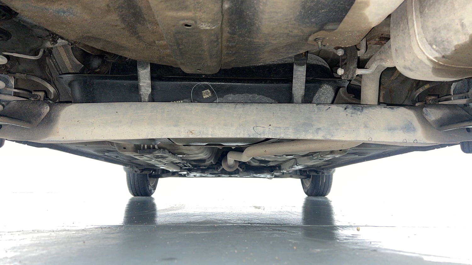 Used 2021 Hyundai Grand i10 Nios Sportz 1.2 Kappa VTVT Petrol Manual extra REAR UNDERBODY VIEW (TAKEN FROM REAR)