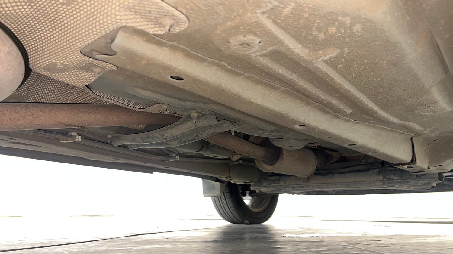 Used 2017 Ford EcoSport Titanium 1.5L Ti-VCT AT Petrol Automatic extra REAR RIGHT UNDERBODY VIEW