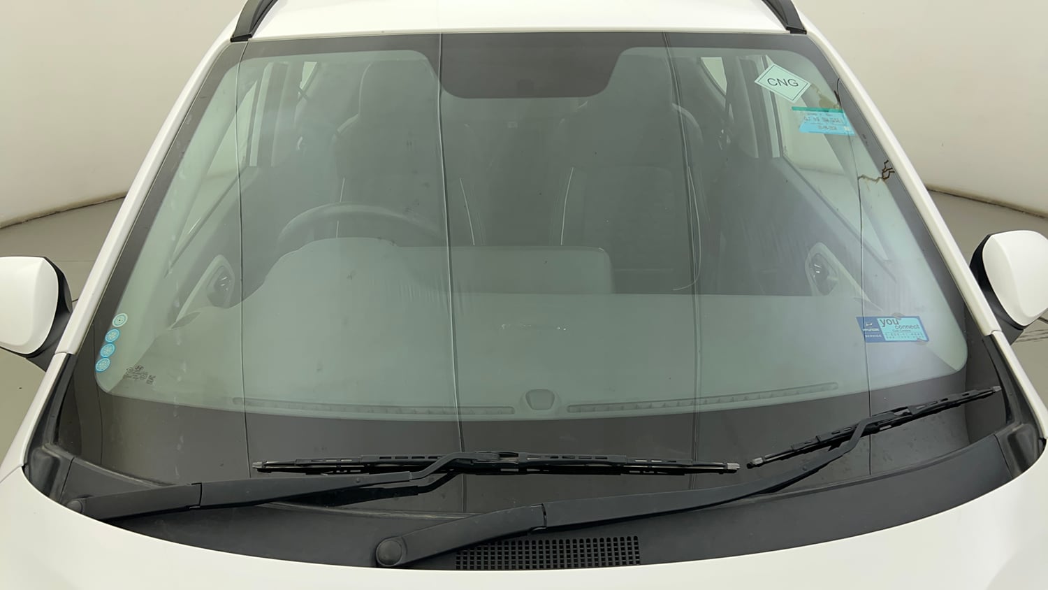 Used 2024 Hyundai Grand i10 Nios Sportz 1.2 Hy-CNG Duo Cng Manual exterior FRONT WINDSHIELD VIEW