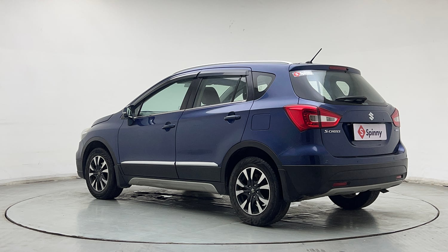 Used 2021 Maruti Suzuki S-Cross Alpha AT Petrol Automatic exterior LEFT REAR CORNER VIEW