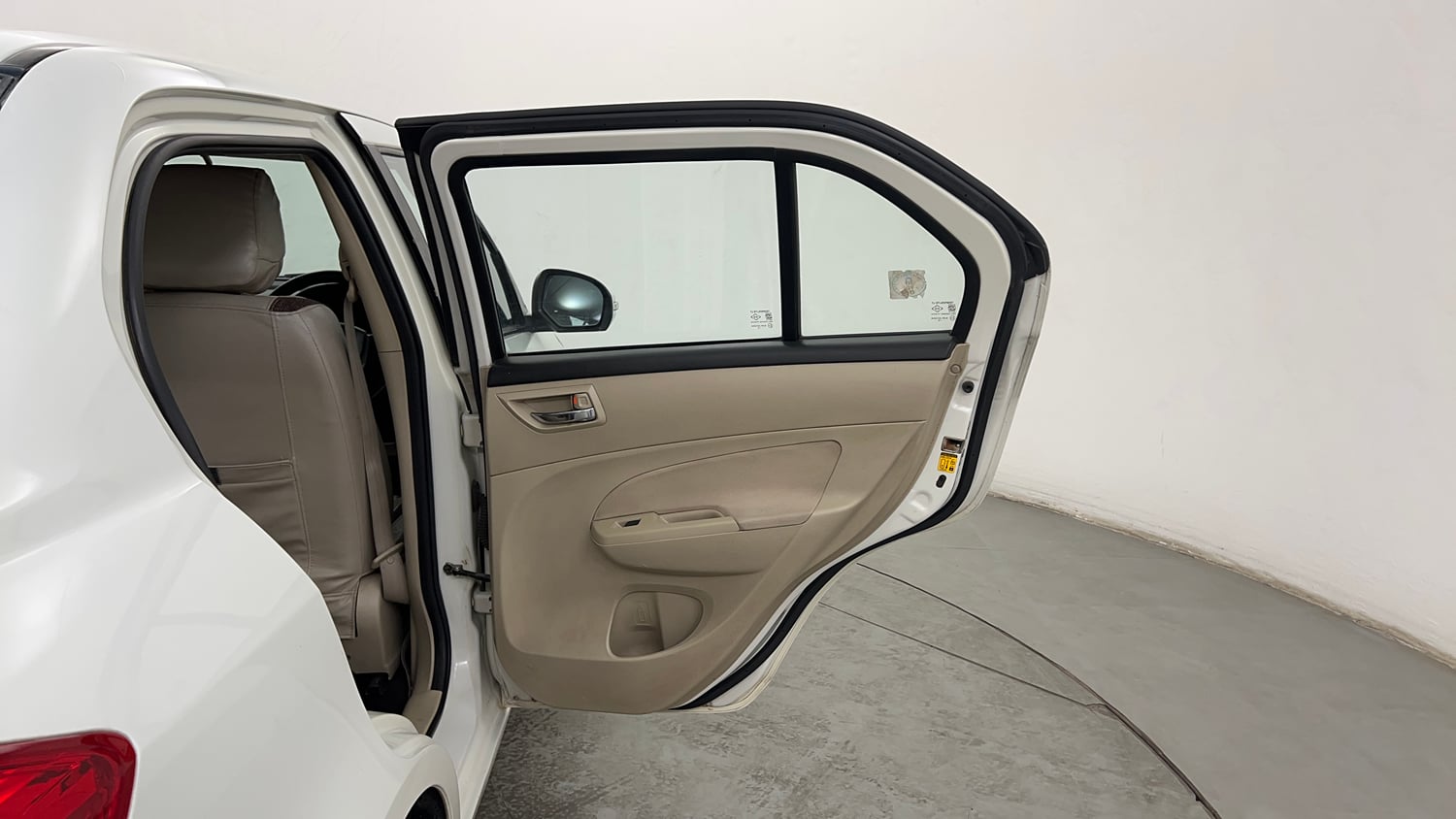Used 2012 Maruti Suzuki Swift Dzire ZXI Petrol Manual interior RIGHT REAR DOOR OPEN VIEW