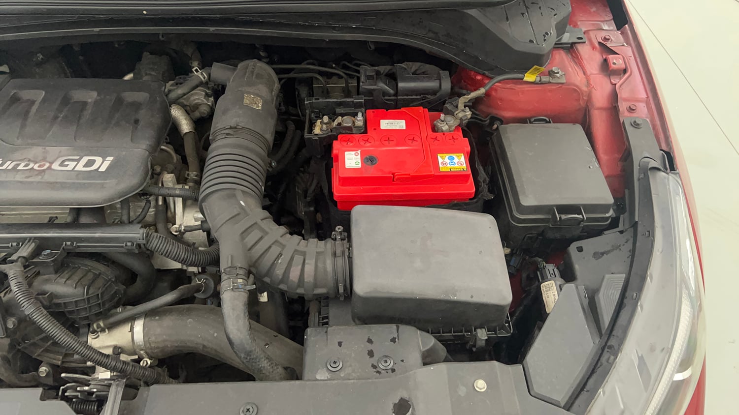 Used 2020 Hyundai New i20 Asta (O) 1.0 Turbo DCT Petrol Automatic engine ENGINE LEFT SIDE VIEW