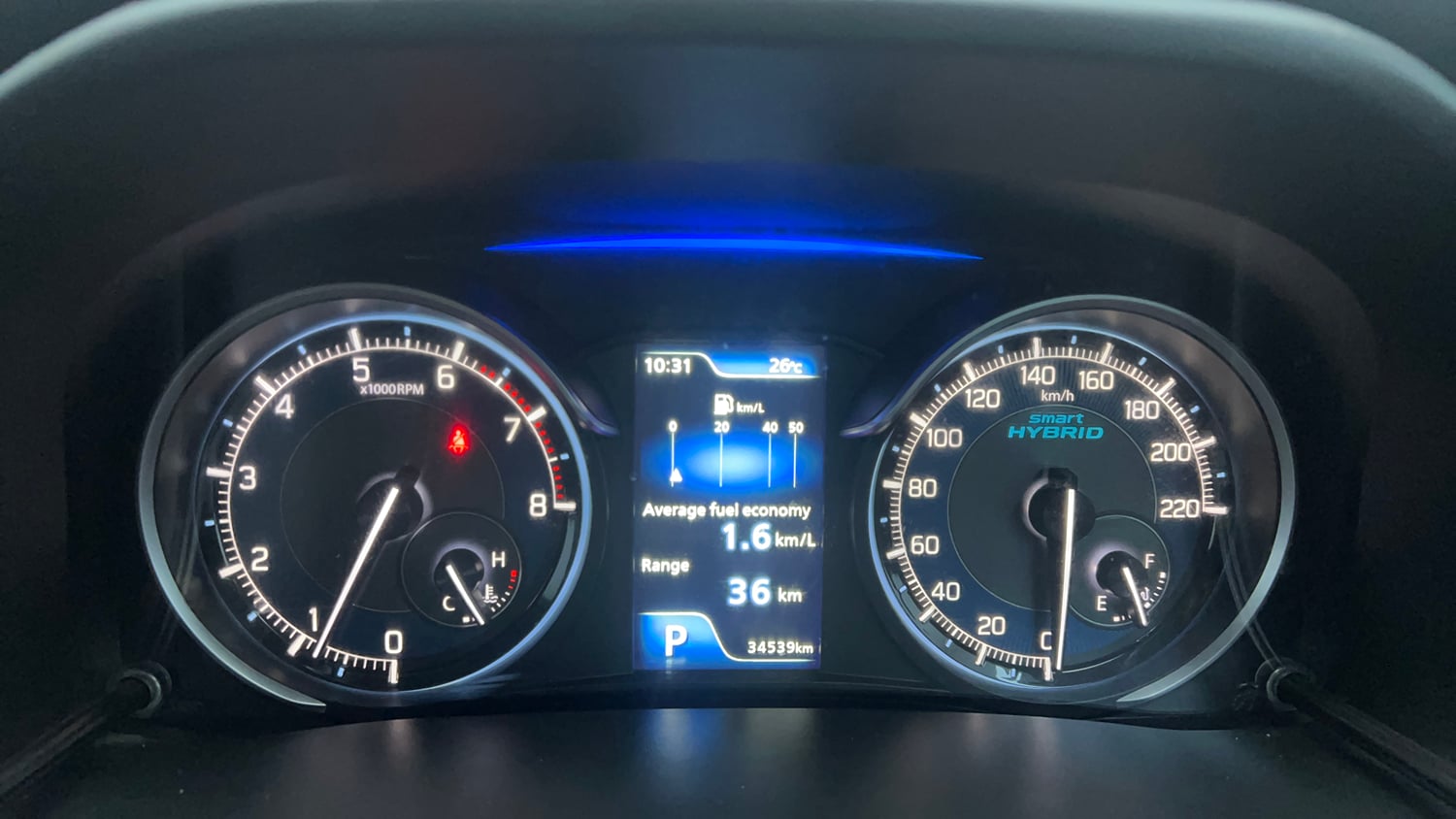 Used 2023 Maruti Suzuki XL6 Zeta AT Petrol Petrol Automatic interior CLUSTERMETER VIEW