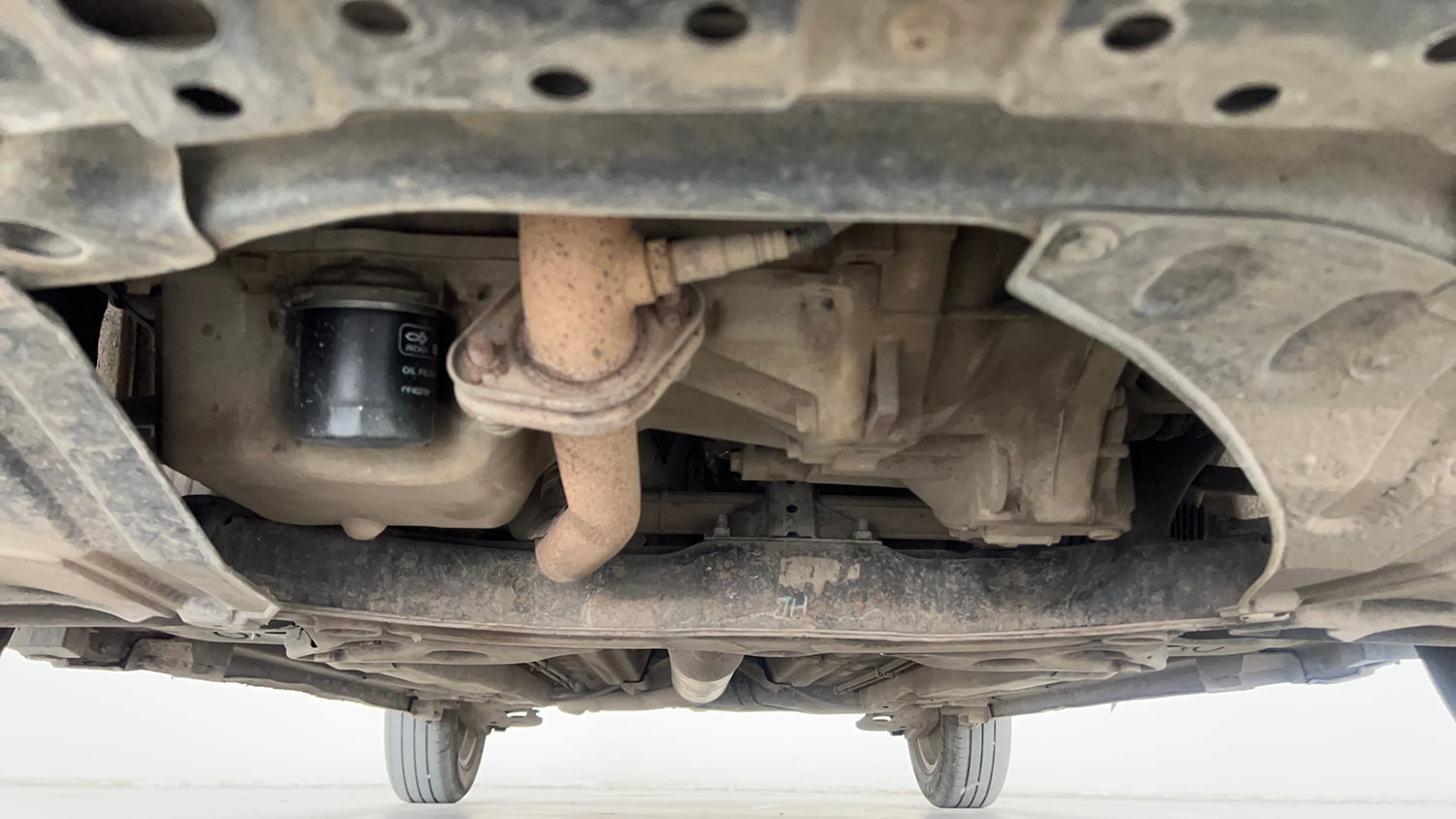 Used 2012 Maruti Suzuki Swift Dzire ZXI Petrol Manual extra FRONT LEFT UNDERBODY VIEW