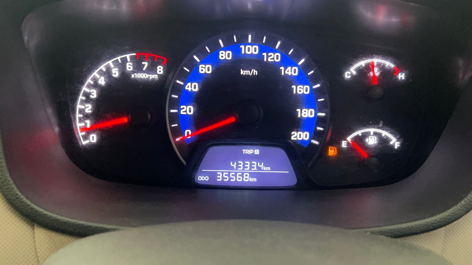 Used 2020 Hyundai Xcent S Petrol Manual interior CLUSTERMETER VIEW