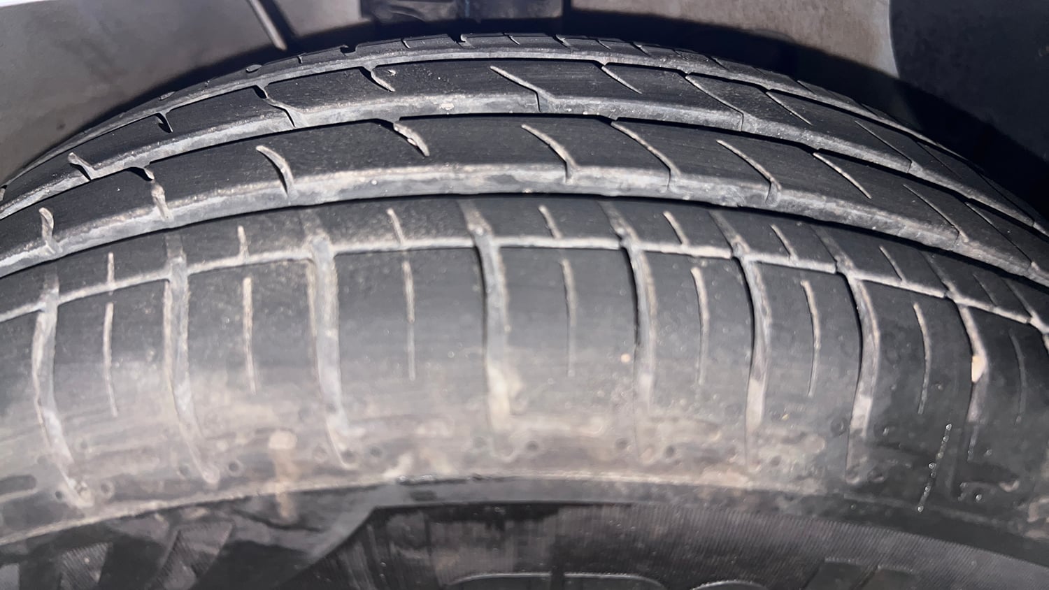 Used 2026 Hyundai Grand i10 Nios Magna 1.2 Kappa Petrol Manual tyres RIGHT FRONT TYRE TREAD VIEW