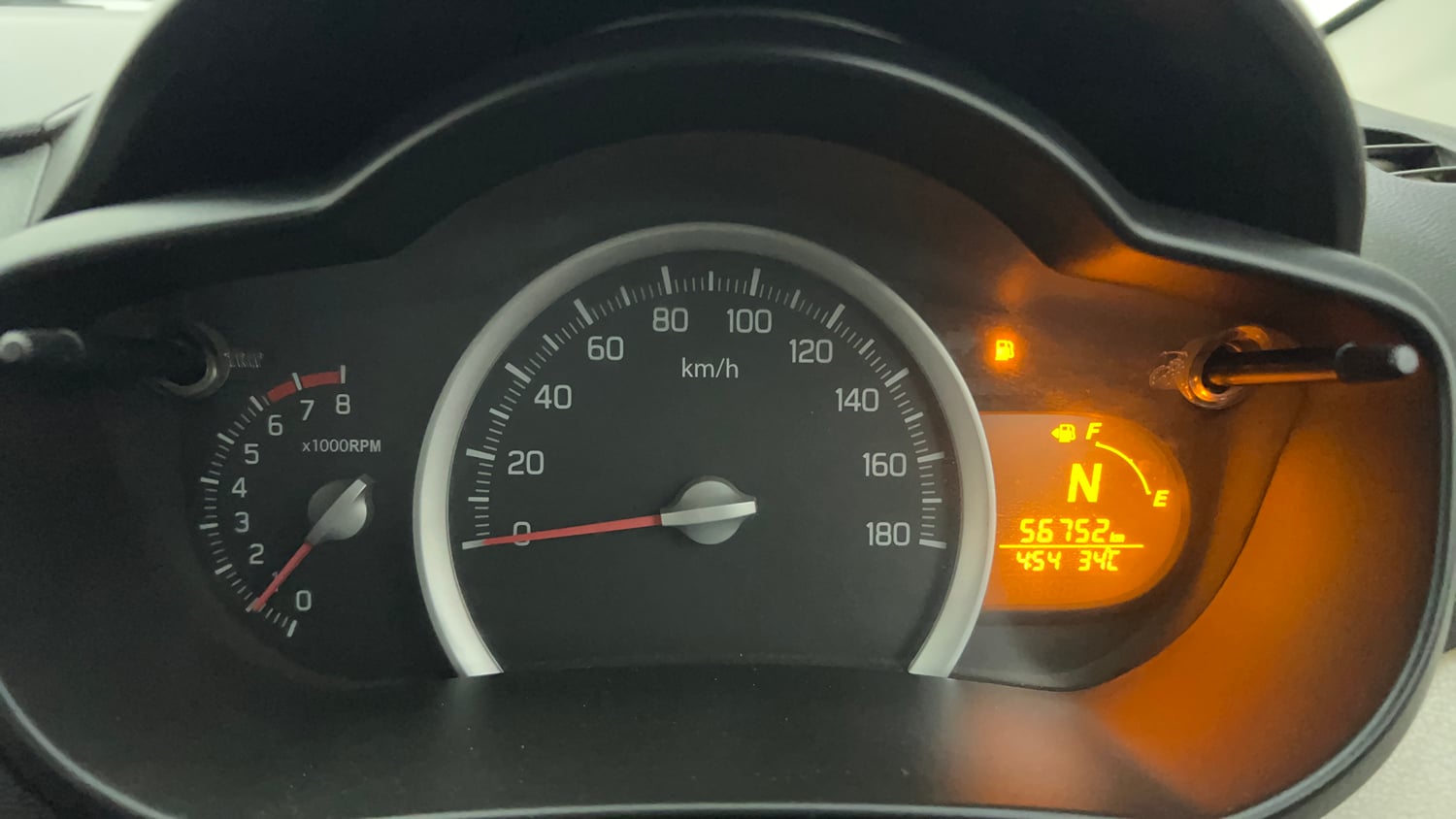 Used 2017 Maruti Suzuki Celerio VXi AMT Petrol Automatic interior CLUSTERMETER VIEW