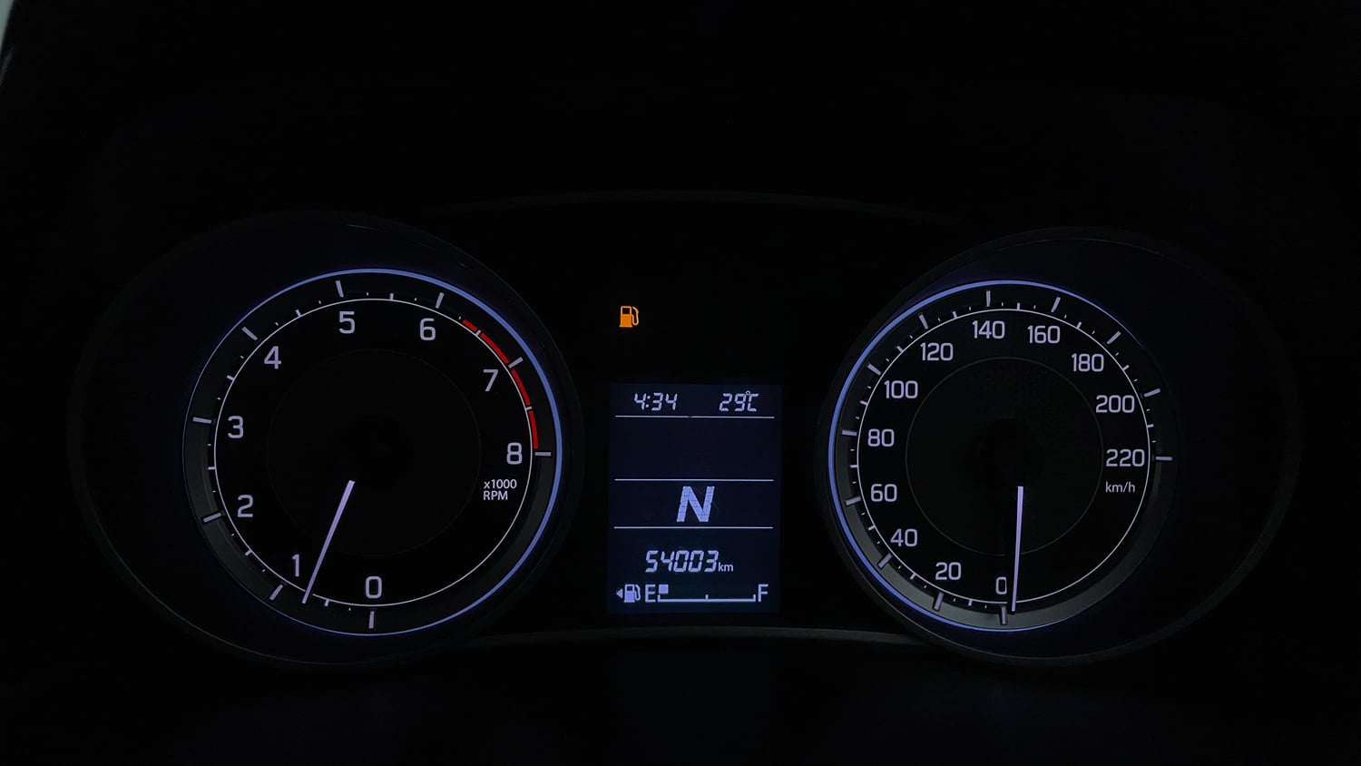 Used 2017 Maruti Suzuki Dzire ZXi AMT Petrol Automatic interior CLUSTERMETER VIEW
