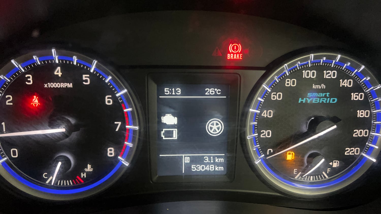 Used 2021 Maruti Suzuki S-Cross Zeta Petrol Manual interior CLUSTERMETER VIEW