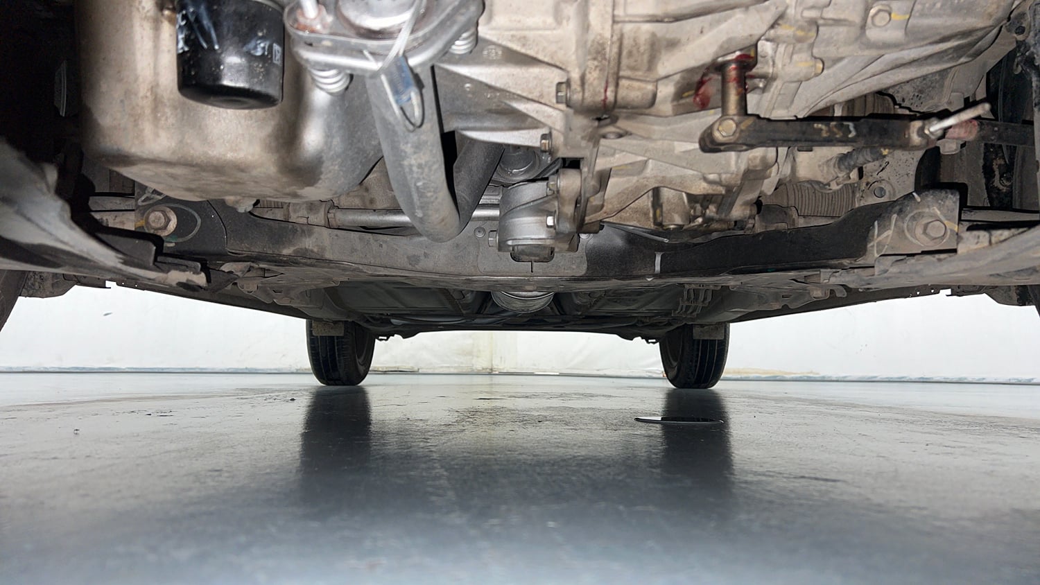 Used 2021 Maruti Suzuki Baleno Delta Petrol Manual extra FRONT LEFT UNDERBODY VIEW