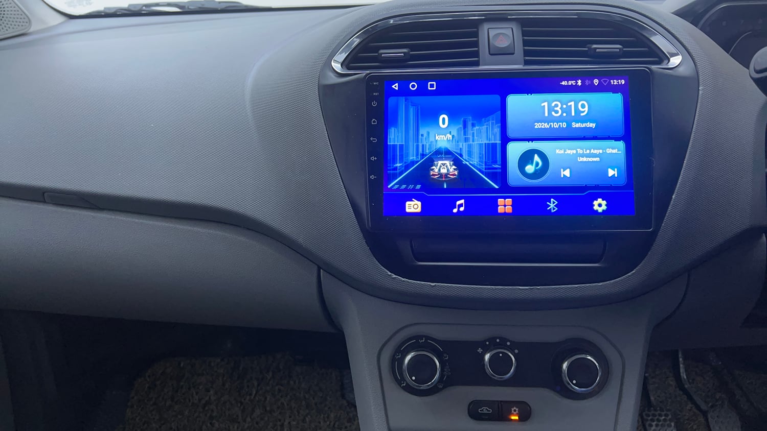Used 2021 Tata Tigor XM Petrol Manual interior MUSIC SYSTEM & AC CONTROL VIEW
