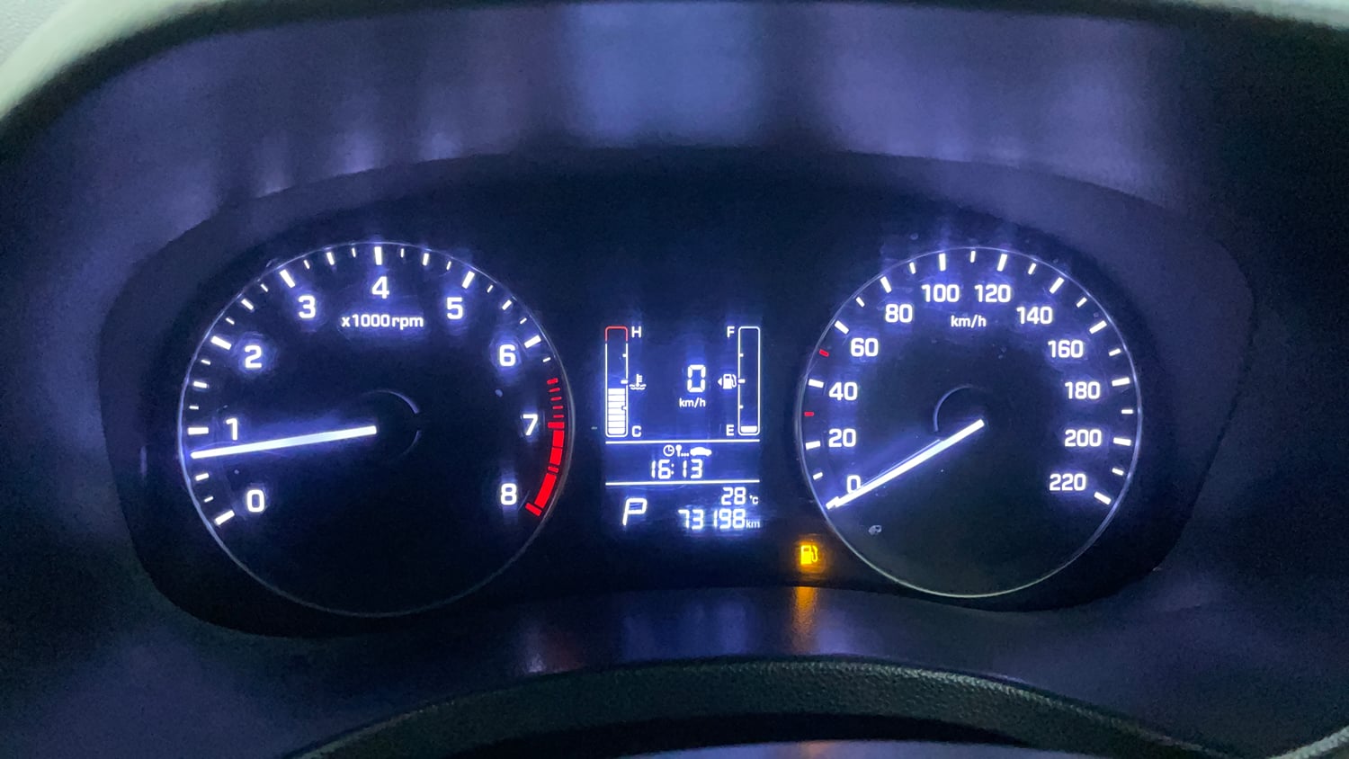 Used 2016 Hyundai Creta 1.6 SX Plus AT Petrol Petrol Automatic interior CLUSTERMETER VIEW