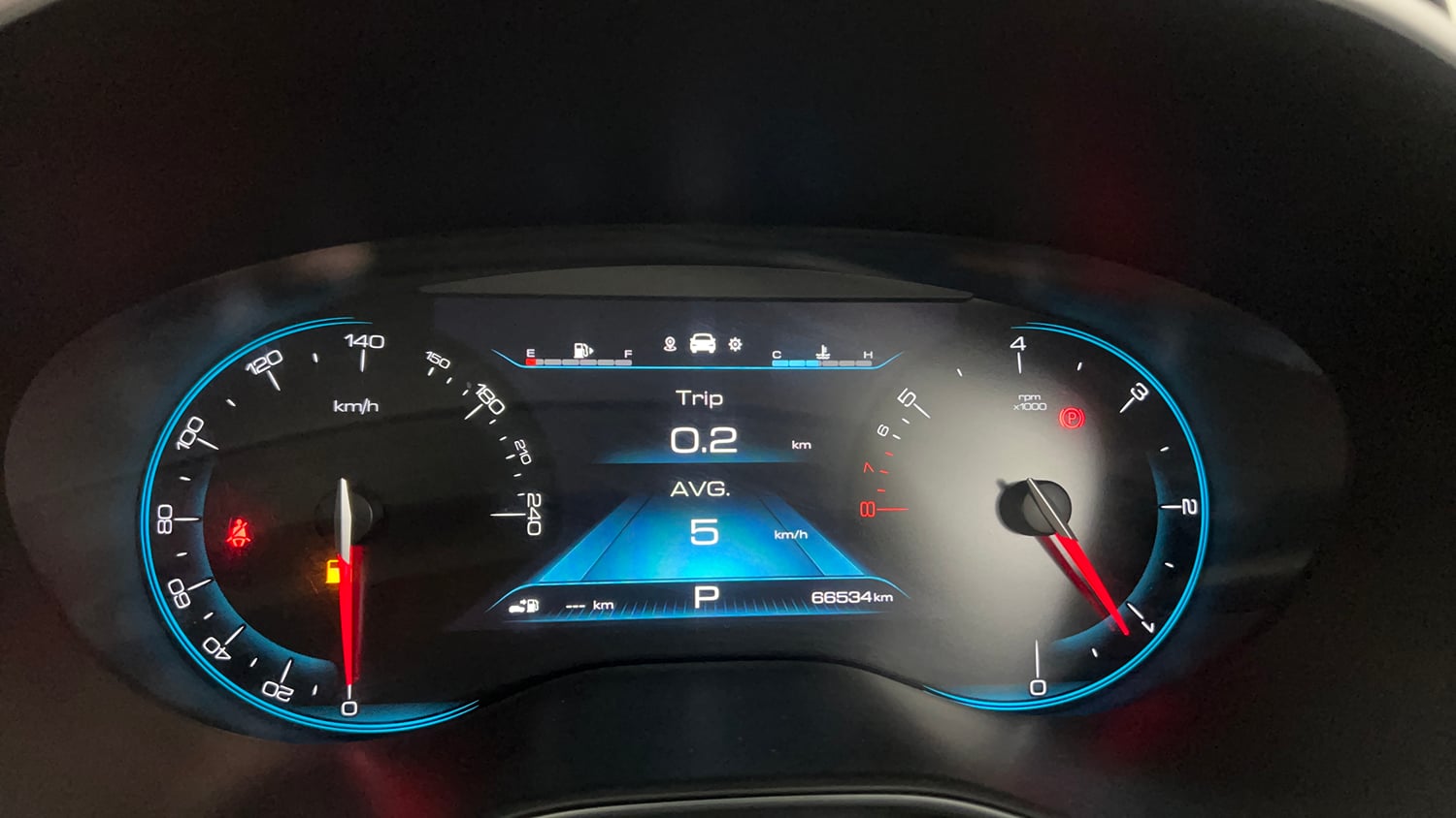 Used 2021 MG Motors Hector Plus Sharp 1.5 Petrol Turbo CVT 6-STR Petrol Automatic interior CLUSTERMETER VIEW